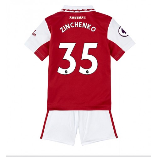 Dres Arsenal Oleksandr Zinchenko #35 Domaci za djecu 2022-23 Kratak Rukav (+ kratke hlače)
